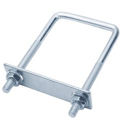 10 Pcs Square U-Bolt for Trailer M9 x 2-3/4″ x 4-5/8″ Galvanized Steel