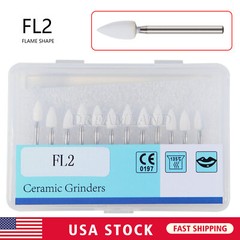 Dental LED High Speed Handpiece 2/4Holes /White Stone Polishing Burs FG