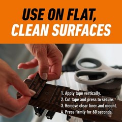 Gorilla Heavy Duty Double Sided Mounting Tape, Black Tape, 1″ X 120″ (Pack of 1)