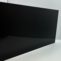 Acrylic Plexiglass Sheet – 1/2″ Thick – Black Opaque (#2025) – 4″ x 4″