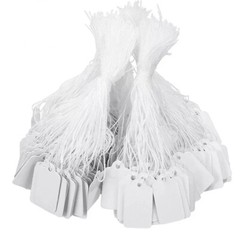 500/1000x Garage Sale Price Tags Size #5 Blank Merchandise Hang String Strung US