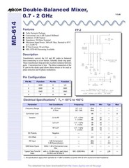 Anzac (MaCom) MD-614 Balanced Mixer 700 MHz to 2 GHz (IF: dc-300 MHz)