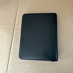 VTG Franklin Covey Genuine Leather Zipper Binder, Dark Green 10.5”x8”x2” (SC470)