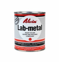 Alvin 24 oz Lab Metal & 16 oz Lab Solvent Dent Filler & Patching Compound Epoxy