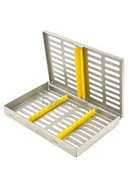 10 GERMAN DENTAL SURGICAL AUTOCLAVE STERILIZATION CASSETTE BOX 7.25″LX 5″W X0.75
