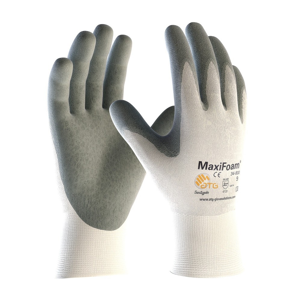 PIP 34-800 MaxiFoam Premium Work Gloves, Foam Nitrile Palm, 12 Pair, S-2XL