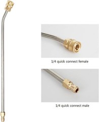 Sooprinse Washer Extension Gutter Cleaner 14 Inch 30 Degrees Curved Rod
