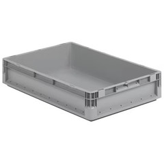 Ssi Schaefer Elb4120.Gy1 Solid & Stackable Straight Wall Storage Container, 2.9