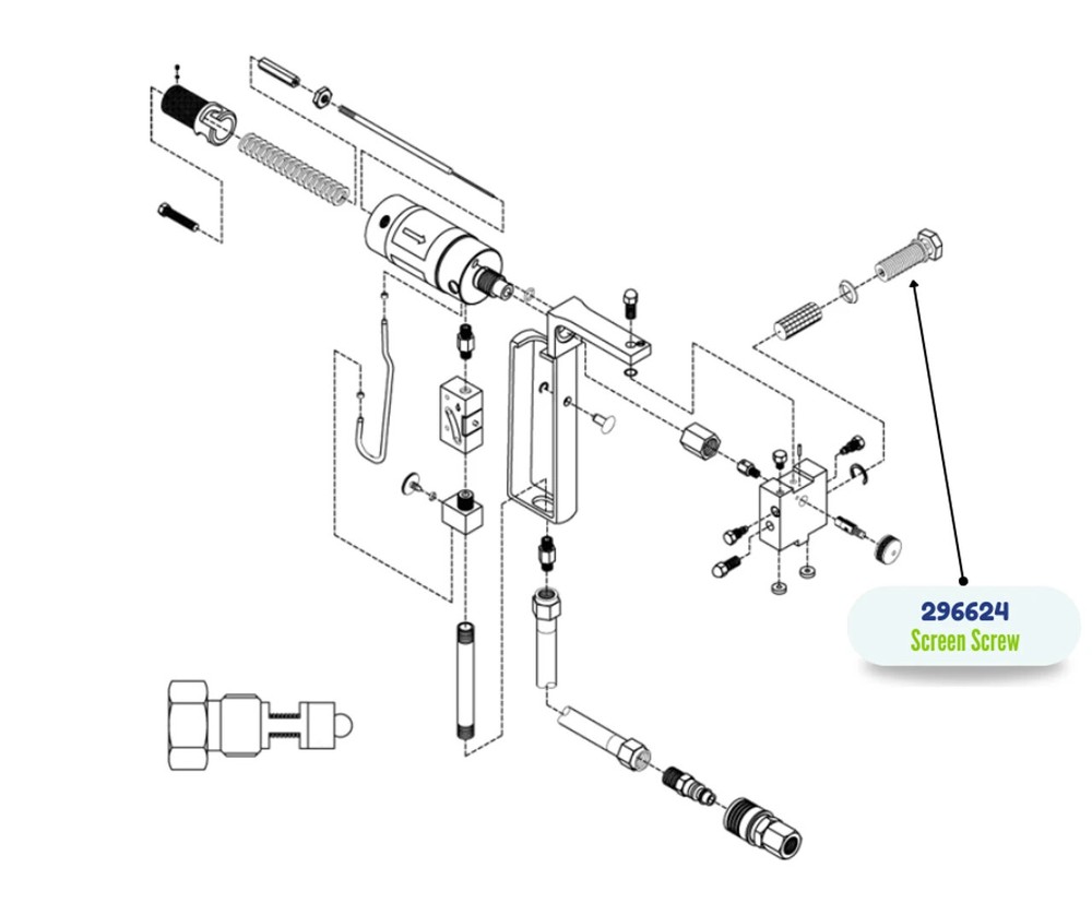 D-GUN GUN BLOCK SCREEN SCREW KIT – (296624)