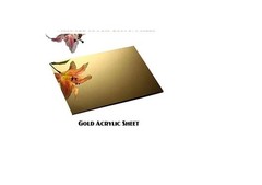 1/8″ 3mm Gold Mirror Acrylic Plexiglass Plastic Sheet 24×12 Nominal AZM Displays