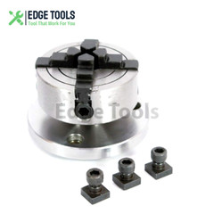 New Tilting Rotary Table 4″(100mm) + 70mm Independent Chuck 4 Jaws EDGE TOOLS