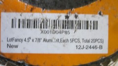 Lot of 17 Aluminum Flap Discs 4-1/2″ x 7/8″ 40 Grit 13300 Max RPM 80 m/s EN13743