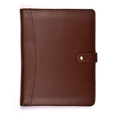 Carbon Leather Portfolio Organizer Professional Padfolio for Men & Women