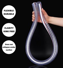 PEISONGFEI 1 1/4 Inch ID x 1 1/2 Inch OD Heavy-Duty Steel Wire Suction PVC