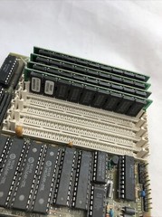 386 DX 25mhz SBC Single Board Computer Card w/ CPU & 4Mb 30-Pin Simm Ram & Cache
