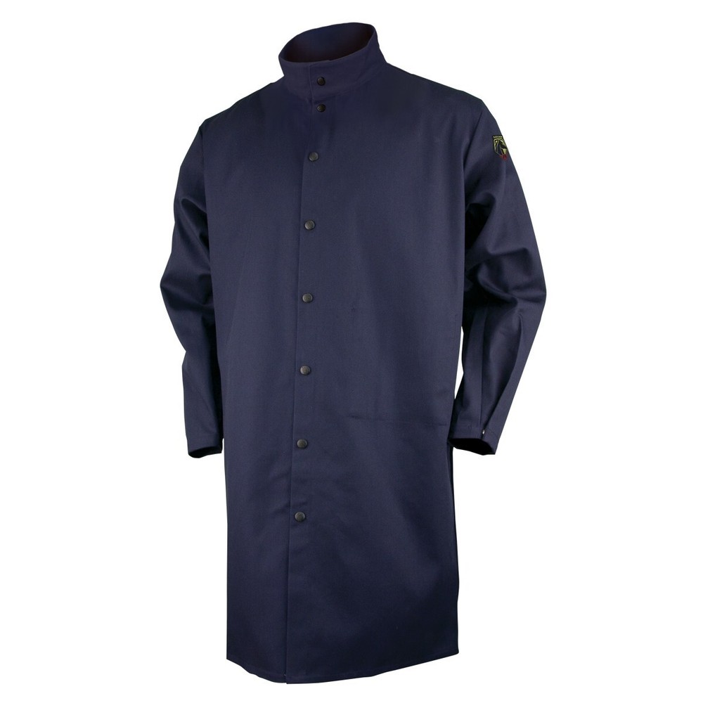 REVCO Black Stallion FN9-42C 9 oz. 42″ Navy Flame Resistant Cotton Shop Coat