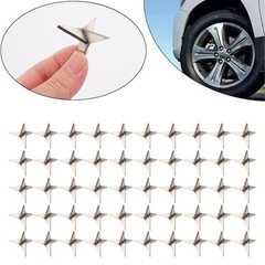 200PC Tire Puncture Spikes Heavy Portable Duty Carbon Steel Triangle Road Spikes