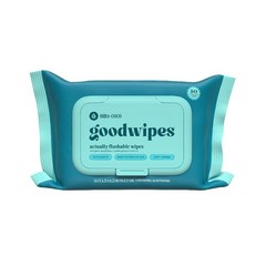 Flushable Wet Wipes for Adults Shea Butter Coconut Scented Personal Hygiene