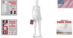 Versatile 360° Design Female Mannequin – White