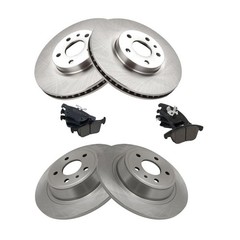 Front & Rear Ceramic Brake Pad & Rotor Kit 5 Lug 11.89in (302mm) BKA11920