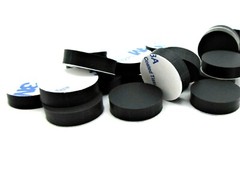 3/4″ Dia x 3/16″ Tall Peel & Stick Silicone Feet for Speakers, Amps & Racks