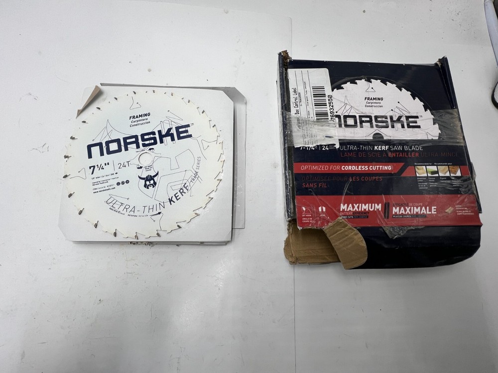 Box of 12-Norske NCSBT011MP Thin Kerf Ripping&Crosscutting Saw Blade,7-1/4″x24T