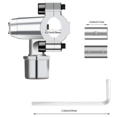 2 Pack Piercing Valve BPV-31 Refrigerator Tap Valve For 1/4,5/16,3/8In Pipes