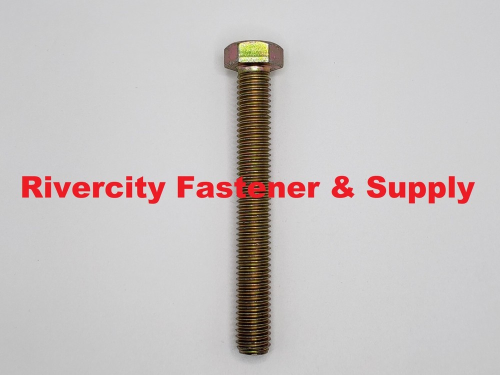 (5) 1/2-13×4 Grade 8 Tap Bolts 1/2 x 4 Hex Head Screws .50 x 4.00 Full Thread