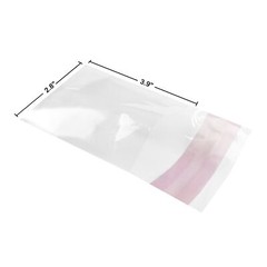 UOFFICE Clear Resealable Cellophane Bags, 2.8″ x 3.9″ 1.2 Mil