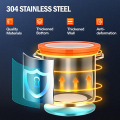5 Gallon Vacuum Chamber with Tempered Glass Lid,304 Stainless Steel