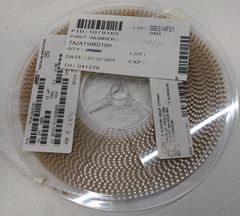 1900x AVX TAJA156K010H 15uF 10V 10% SMD Tantalum Capacitors NOS Reel