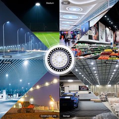 2 Pack 200W Watt LED UFO High-Bay Warehouse Light GYM Industrial Shop Area Lamp
