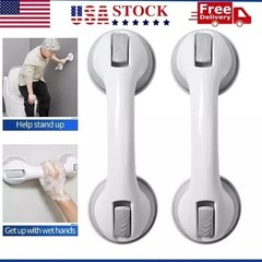 2 Pack Shower Grab Bar 12″ Shower Suction Bar Handle Bathroom Safety Grip Handle