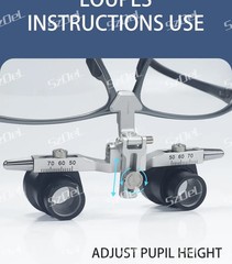 2.5X 3.5X Dental Binocular Loupes Surgical Magnifier 300-550mm
