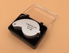 40X Jewelers Loupe Magnifier Light Jewelry Eye Loop Pocket Magnifying Glass Coin