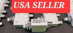 4 Lot 25amp Resettable Breaker 1600-094-250 Push Button 250vac 50vdc Nut Washer