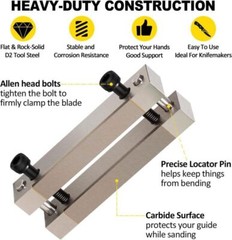 Hardened File Guide with Carbide Surface For Knife Making Knife Maker Tool 2”