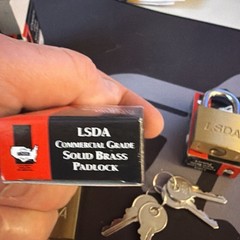 Lot of 4 LSDA Commercial Grade Sold Brass Paired Padlocks KA801 BP400 Brand NEW