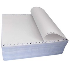 FirstZi Blank 9.5×11 Inches Continuous Feed Computer Paper 1 part, White