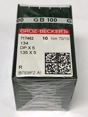 GROZ BECKERT 717462 134 DP X 5 135 X5 R B7E9F2 AI NM 70/10 GB 100 Industrial