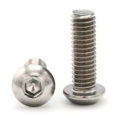 3/8″-16 | 18-8 Stainless Steel Button Head Socket Cap Screws – All Length & Qtys