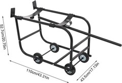 TFCFL 55 Gallon Drum Cradle, Movable Drum Cradle Drum Stand 600-pound Capacity,