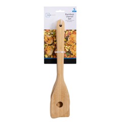 Mainstays 5 Pack Bamboo Cooking Spoons, Essential Kitchen Utensil Set