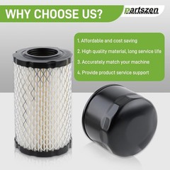 Efficient Air Oil Fuel Filter Kit for Various Lawn Mowers – Easy Installation