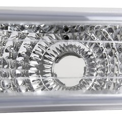 Chrome LED Halo Projector Headlights Bumper Fog Lamps 1999-2002 Silverado Pair