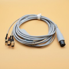 6pin Veterinary 3 Leads ECG EKG Cable Alligator Medical TPU General Use Vet Use