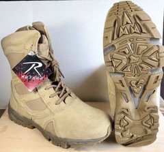 Rothco 5357 Forced Entry 8″ Side Zip Deployment Boots Tan 13W New In Box