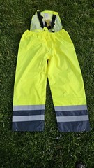 Occunomix Breathable Rain Bib Overall Pants Hi-Viz Yellow LARGE
