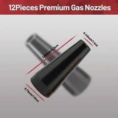 12PK Mig Nozzle Tip fit Lincoln Century FC90 Flux-Cored Wire Feed Welder K3493-1