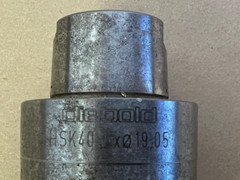 3/4″ DIEBOLD END MILL TOOL HOLDER HSK40-C 19.05MM